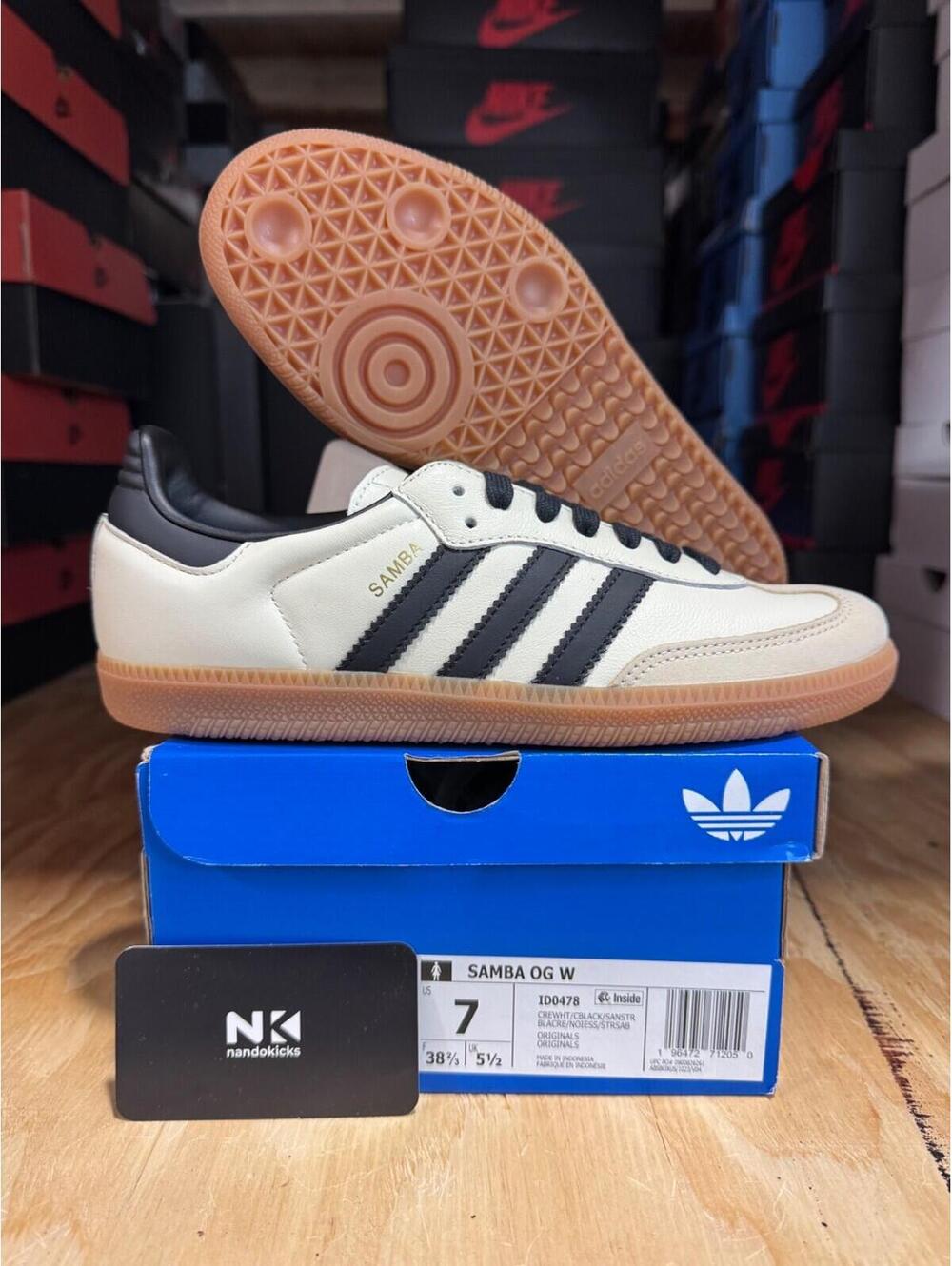 Adidas Samba OG 'Cream White Sand Strata' WOMENS SIZE 6.5